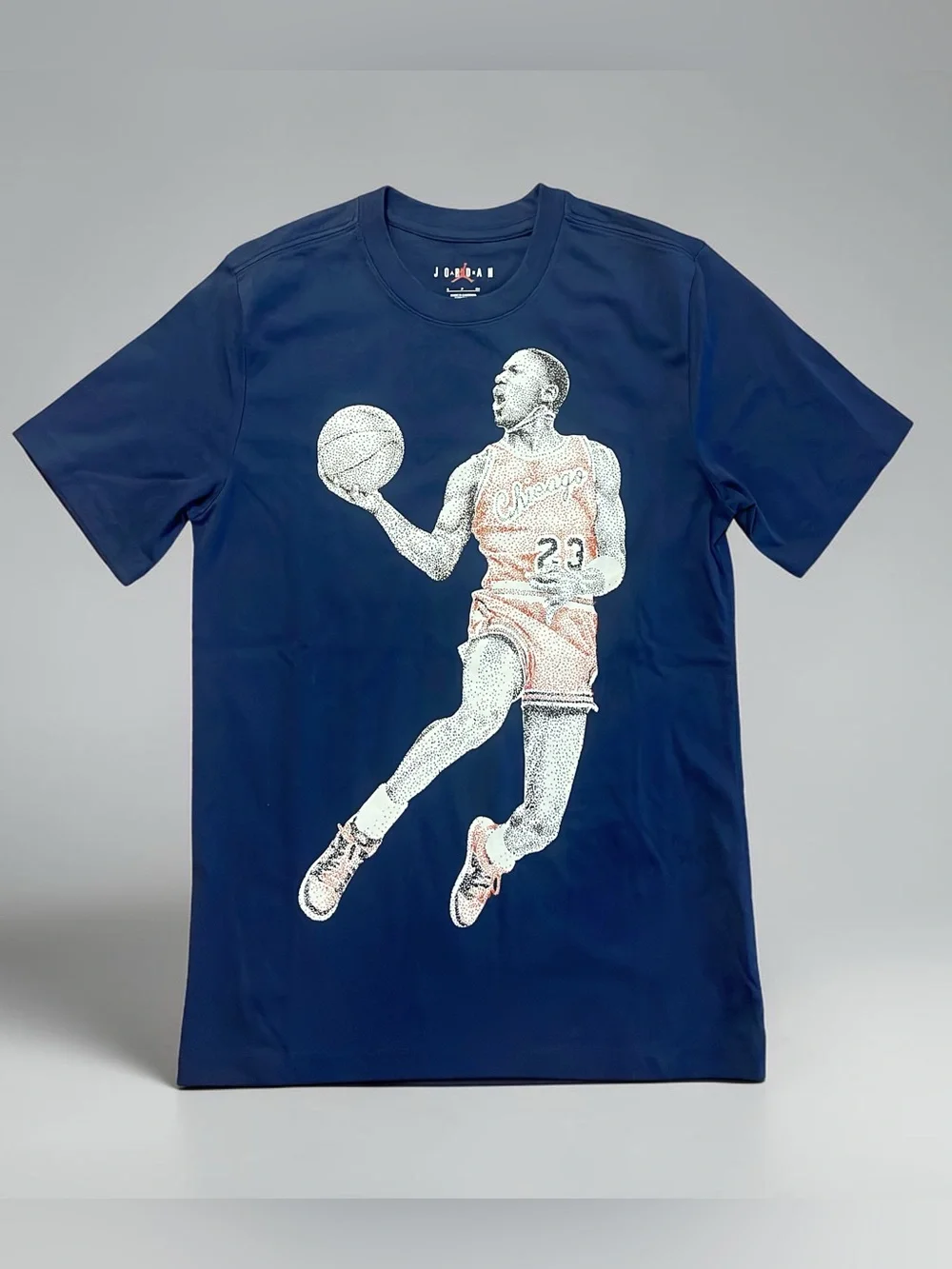 Jordan Navy Short Sleeve Graphic Michael Jordan Tee